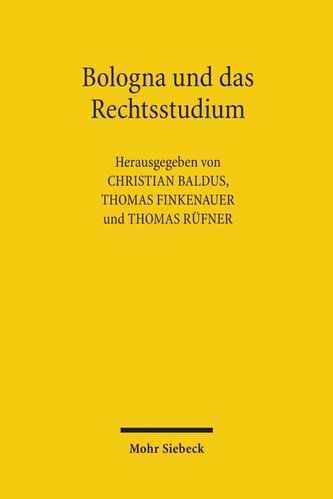 Bologna und das Rechtsstudium