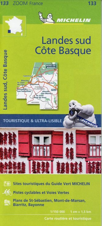 Michelin Baskische Küste 1:150.000