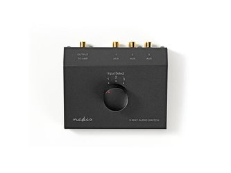 Přepínač 3x CINCH - 1x CINCH NEDIS ASWI2403BK