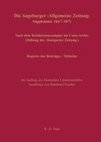 Register der Beiträger / Mitteiler