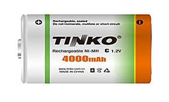 Baterie C (R14) nabíjecí 1,2V/4000mAh TINKO NiMH
