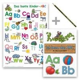 Das bunte Kinder-ABC - Set in Druckschrift