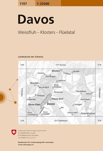 Swisstopo 1 : 25 000 Davos