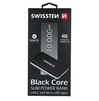 PowerBank SWISSTEN BLACK CORE SLIM 10000mAh