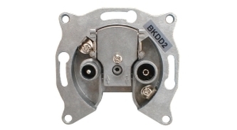 Zásuvka anténní průběžná TIPA BKDD2 3dB