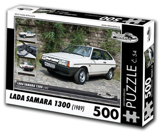 Retro auta Puzzle č. 54 - LADA SAMARA 1300 (1989) - 500 dílků