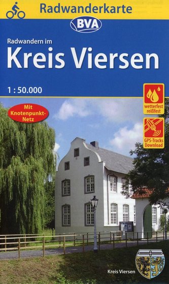 Radwanderkarte BVA Radwandern im Kreis Viersen 1:50.000, reiß- und wetterfest, GPS-Tracks Download