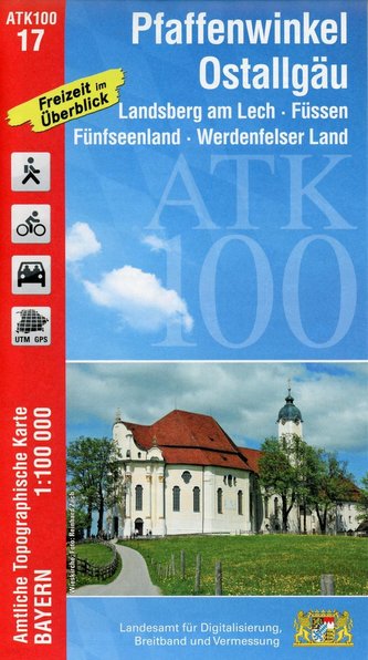 Pfaffenwinkel, Ostallgäu 1 : 100 000