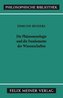 Die Phänomenologie und die Fundamente der Wissenschaften