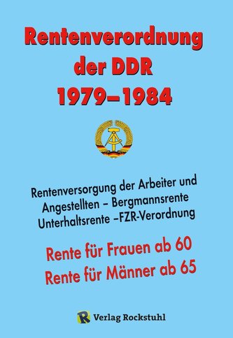 Rentenverordnung der DDR 1979-1984