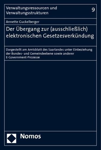 Der Übergang zur (ausschließlich) elektronischen Gesetzesverkündung