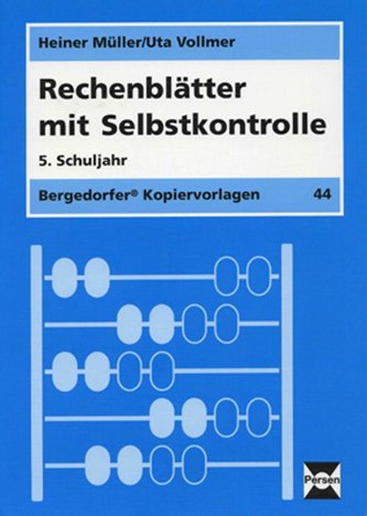 Rechenblätter mit Selbstkontrolle. 5. Schuljahr