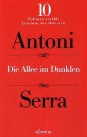 Die Allee im Dunkeln