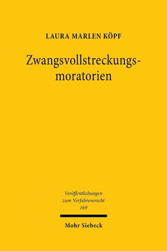 Zwangsvollstreckungsmoratorien