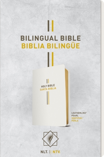 Bilingual Bible / Biblia bilingue NLT/NTV (LeatherLike, Pearl)