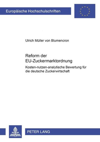 Reform der EU-Zuckermarktordnung