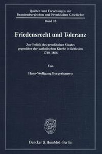 Friedensrecht und Toleranz