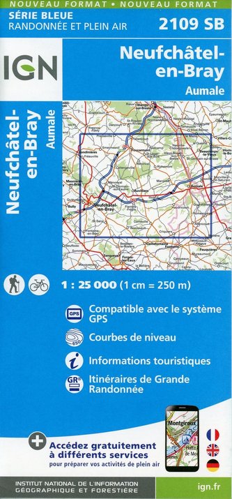 Neufchâtel-en-Bray.Aumale 1:25 000