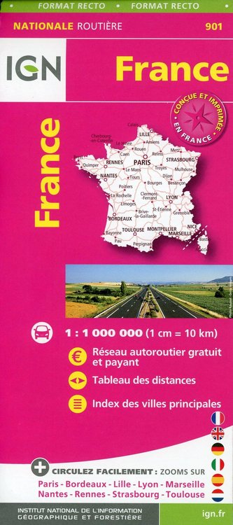 France Routiere Maxi Format 1:1 000 000