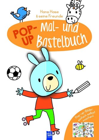 Pop-Up Mal-u. Bastelbuch Hase