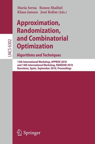 Approximation, Randomization, and Combinatorial  Optimization. Algorithms and Techniques