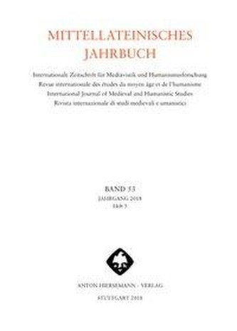 Mittellateinisches Jahrbuch. Internationale Zeitschrift für Mediävistik und Humanismusforschung