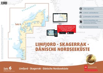 Sportbootkarten Satz 6: Limfjord - Skagerrak - Dänische Nordseeküste (Ausgabe 2020)