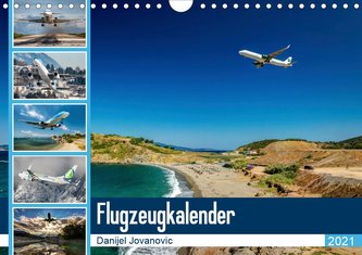 Flugzeugkalender 2021AT-Version  (Wandkalender 2021 DIN A4 quer)