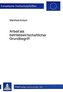Arbeit als betriebswirtschaftlicher Grundbegriff