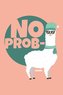 No Prob Llama: 100 Leere Halbe College-Linierten-Seiten Lama Für Mädchen Und Jungen / Notizblock Und Tagebuch Zum Schreiben / Ca