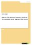 Effects of an Internal Control of Financial Accountability in the Nigerian Public Sector