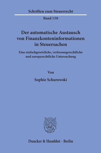 Der automatische Austausch von Finanzkonteninformationen in Steuersachen.