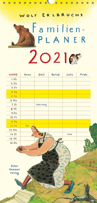 Wolf Erlbruchs Familienplaner 2021