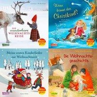 Maxi-Pixi-4er-Set 81: Schneeflöckchen, Weißröckchen (4x1 Exemplar)