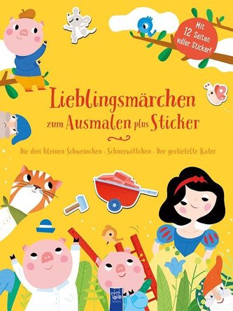 Lieblingsmärchen zum Ausmalen plus Sticker
