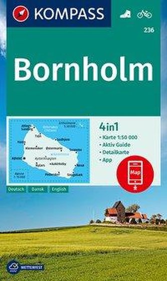 KOMPASS Wanderkarte Bornholm 1:50 000