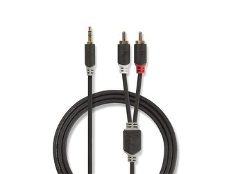 Kabel NEDIS JACK 3.5 stereo/2xCINCH 5m