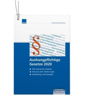 Aushangpflichtige Gesetze 2020