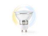 Chytrá WiFi žárovka LED GU10  5W bílá NEDIS WIFILW10CRGU10 SMARTLIFE