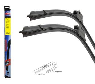 Stěrače FLAT SET (HOOK 12mm) 710+710mm