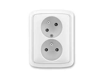 Dvojzásuvka ABB TANGO 5513A-C02357 B WHITE