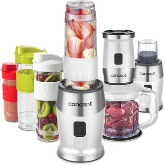 SM3391 Fresh&Nutri smoothie mixér, chopper, mlýnek, 700 W + láhve 2 x 570 ml + 400 ml bílý SM3391 Fresh&Nutri smoothie mixér, chopper, mlýnek, 700 W + láhve 2 x 570 ml + 400 ml bílý