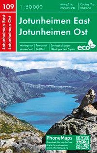 Jotunheimen Ost, Wander - Radkarte 1 : 50 000