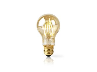 Chytrá WiFi žárovka LED E27  5W bílá teplá NEDIS WIFILF10GDA60 SMARTLIFE