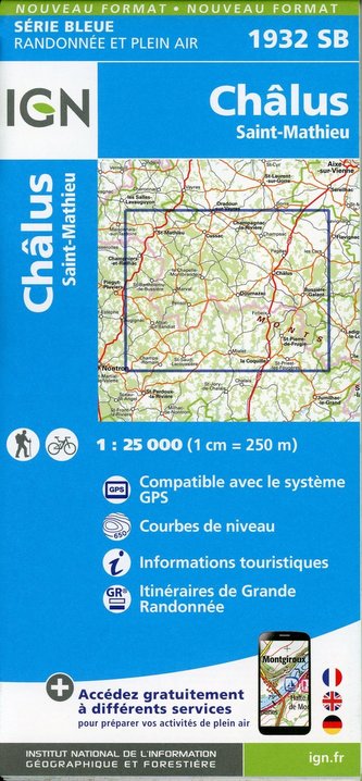 Châlus-St-Mathieu 1:25 000