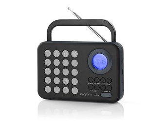 Rádio NEDIS RDFM1310GY BLACK/GREY