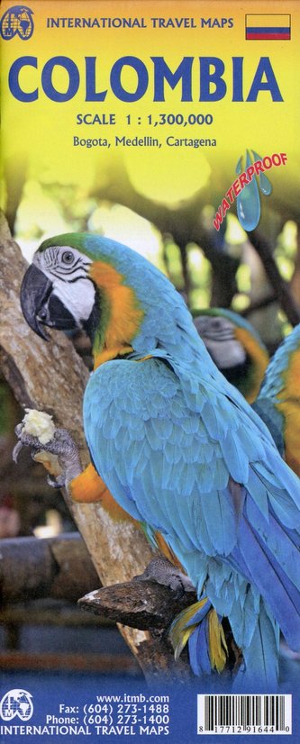Colombia Travel Map 1 : 1 300 000