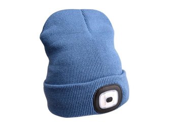 Čepice s čelovkou EXTOL LIGHT EX43191 nabíjecí, modrá