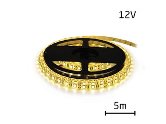 LED pásek 12V 2835  60LED/m IP65 max. 6W/m bílá teplá (cívka 5m) zalitý