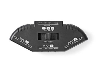 Přepínač 3x CINCH - 1x CINCH NEDIS VSWI2403BK